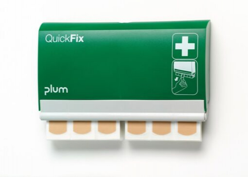 QUICKFIC PFLASTERSPENDER, inkl. 2 x 45 Stück Pflasterstrips (water resistant)