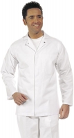LEIBER-Workwear, Hygiene, Food-Arbeits-Berufs-Jacke für Damen und Herren, HACCP-Hygiene-Bekleidung, MG 245, weiß