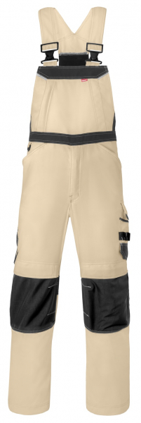 HAVEP-Latzhose, 260 g/m², sand/kohlengrau