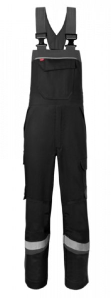 HAVEP-5safety Image +, Schweißer-Latzhose, Reflexstreifen, schwarz/kohlengrau