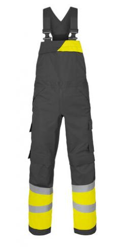 HAVEP-Latzhose, Multi Protector, kohlengrau/warngelb