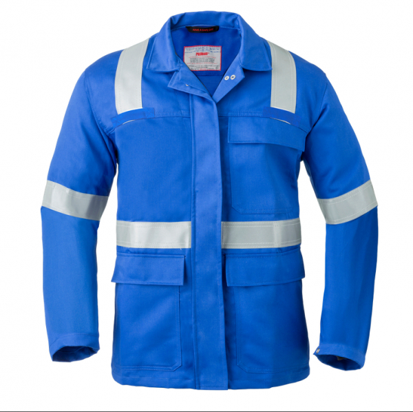 HAVEP-Schweißer-Arbeitsjacke, 5safety, royalblau