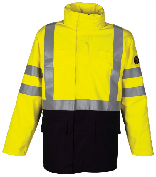 HAVEP-Warnschutz-Parka, 320 g/m², marine/fluor-gelb