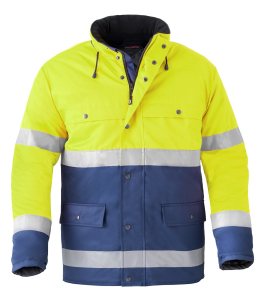 HAVEP-Warnschutz-Parka, 240 g/m², marine/fluor-gelb