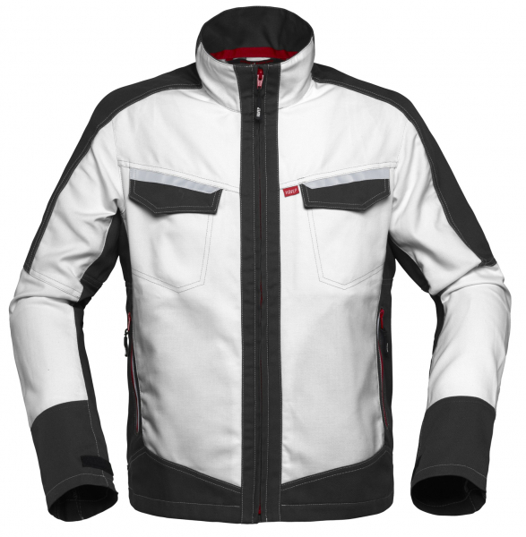 HAVEP-Langjacke, 260 g/m², weiß/charcoal-grau