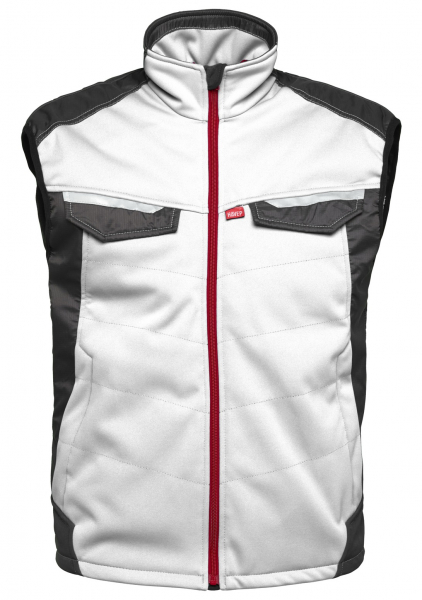HAVEP-Bodywärmer, 320 g/m², weiß/charcoal-grau