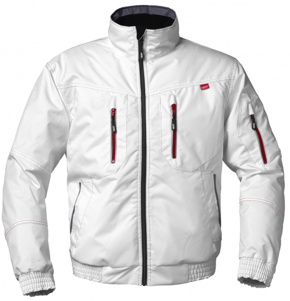 HAVEP-Pilotenjacke, 195 g/m², weiß/charcoal-grau