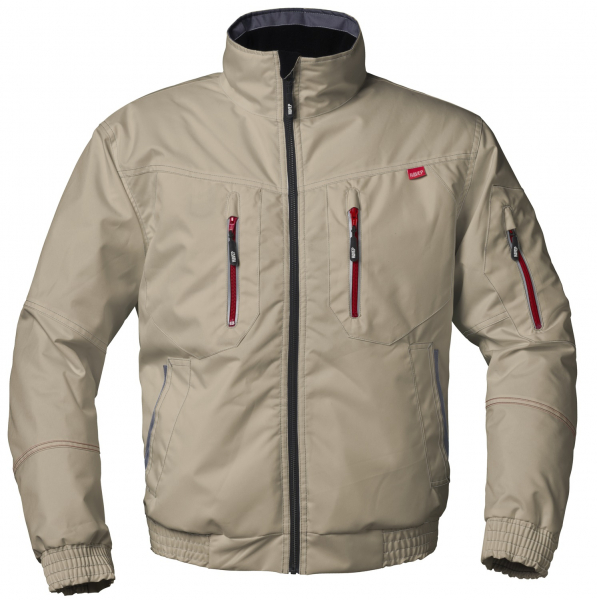 HAVEP-Pilotenjacke, 195 g/m², sand/kohlengrau