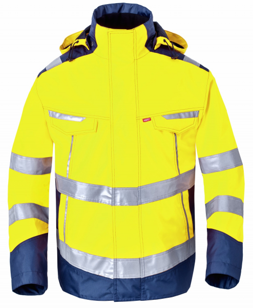 HAVEP-Warnschutz-Parka, 195 g/m², leuchtgelb/marine