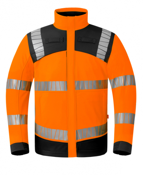 HAVEP- Warnschutz-Softshelljacke, Multiprotector+, warnorange/charcoal