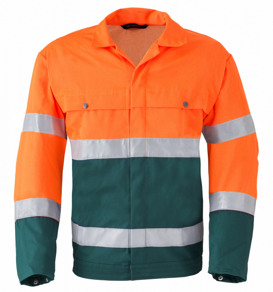 HAVEP-Warnschutz-Blousonjacke, 290 g/m², grün/fluor-orange