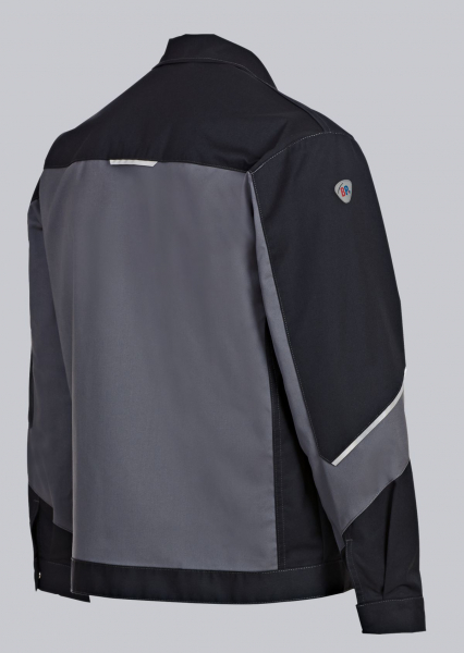 BP-Workwear, Arbeits-Berufs-Bund-Jacke, Blouson dunkelgrau/schwarz