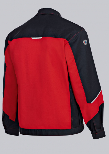 BP-Workwear, Arbeits-Berufs-Bund-Jacke, Blouson rot/schwarz