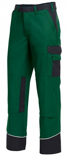 BP-Workwear, Arbeits-Berufs-Bund-Hose, mittelgrün/schwarz