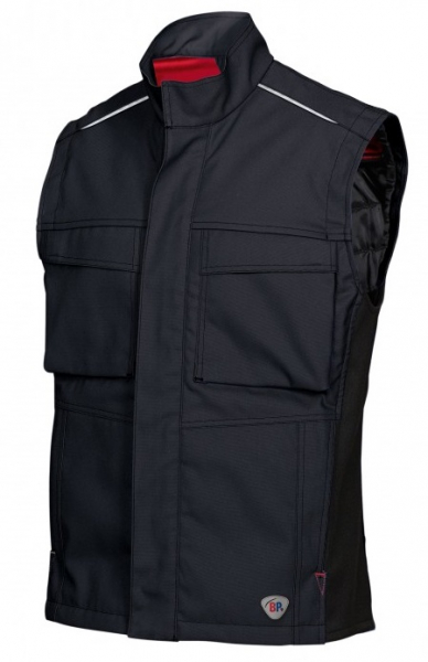 BP-Workwear, Kälte-Schutz, Thermo-Arbeits-Weste, schwarz/dunkelgrau