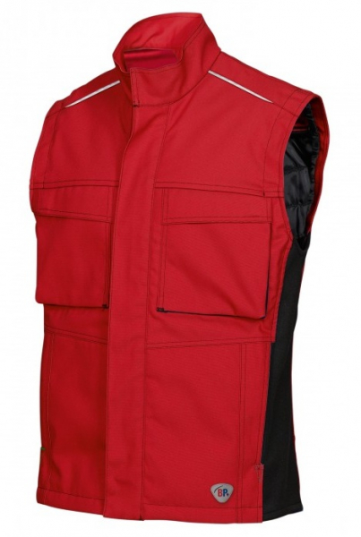 BP-Workwear, Kälte-Schutz, Thermo-Arbeits-Weste, rot/schwarz