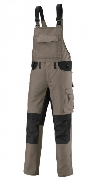 BP-Workwear, Latzhose, ca. 295g/m², walnus/schwarz