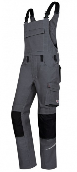 BP-Workwear, Latzhose, ca. 305g/m², dunkelgrau/schwarz