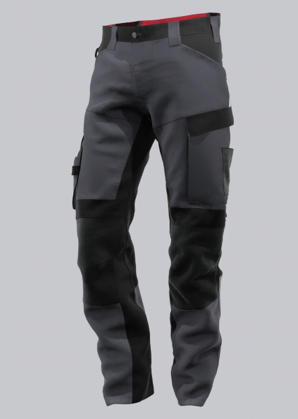 BP-Workwear, Arbeitshose, HYBRID, robust, Stretcheinsätze, Farbe: anthrazit/ schwarz