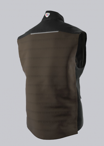 BP-THERMOWESTE, robust, schlanke Silhouette, Farbe: braun/ schwarz