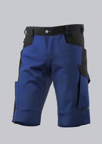 BP- SHORTS, robust, erhöhter Dehnbund, Farbe: königsblau/ schwarz