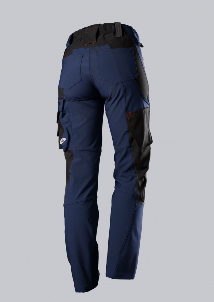 BP-Workwear, Superstretch-Damenhose, nachtblau/schwarz