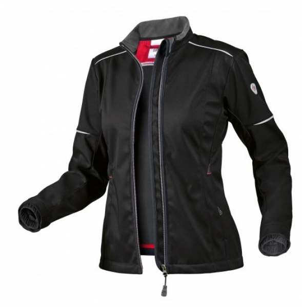 BP-Workwear, Damen-Softshelljacke, ca. 300g/m², schwarz