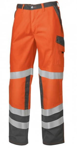 BP-Warnschutz, Warn-Schutz-Arbeits-Hose, ca. 270g/m², warnorange/dunkelgrau