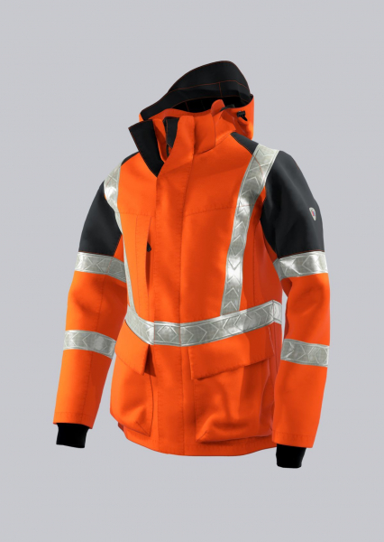 BP-Warnschutz-Winterjacke, 205 g/m², warnorange/anthrazit
