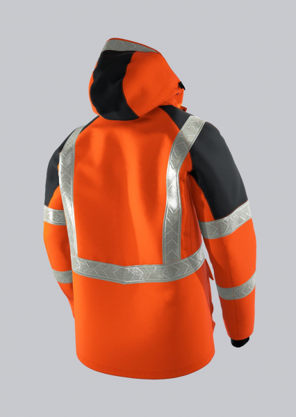 BP-Warnschutz-Winterjacke, 205 g/m², warnorange/anthrazit