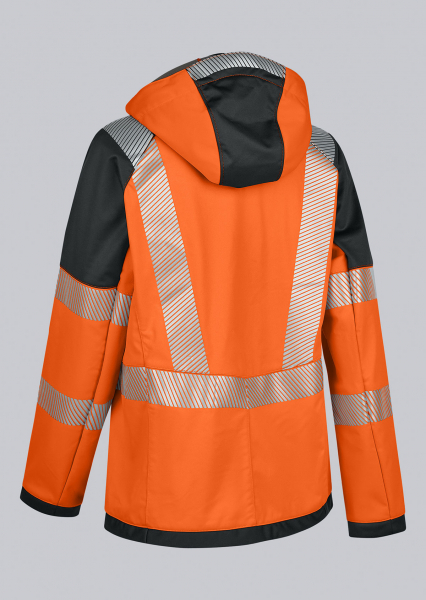 BP-Warnschutz-Stretch-Softshelljacke Damen, 290 g/m², warnorange/anthrazit