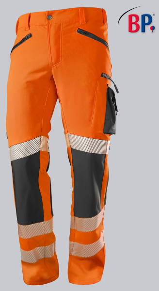 BP-Warnschutz, Superstretch-Hose für Herren, warnorange/anthrazit