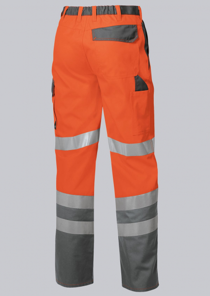 BP-Warnschutz, Arbeits-Warn-Hose, ca. 270g/m², warnorange/dunkelgrau