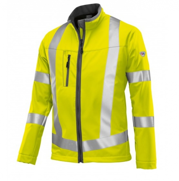 BP-Warnschutz, Warn-Schutz-Softshell-Jacke, ca. 320g/m², warngelb