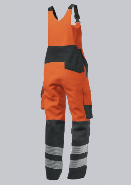 BP-WARNSCHUTZ-MULTINORM-LATZHOSE, APC1, leicht, Farbe: warnorange/ anthrazit