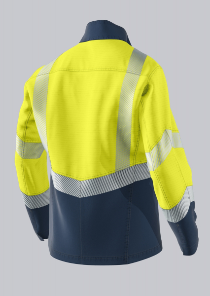BP-Warnschutz, Herren-Arbeitsjacke, Multi Protect Plus, warngelb/nachtblau
