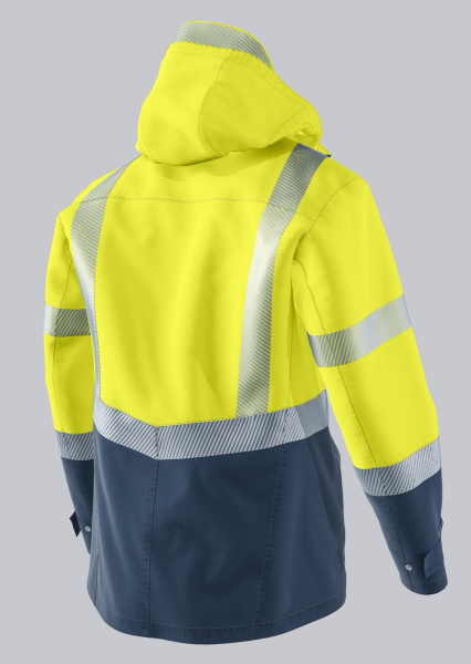 BP-Warnschutz, Wetterschutzjacke, Multi Protect Plus, warngelb/nachtblau