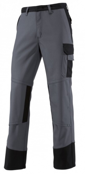 BP-Schweisser-Schutz, Schweißerhose, Arbeits-Berufs-Bund-Hose, Multi Rotected, dunkelgrau/schwarz