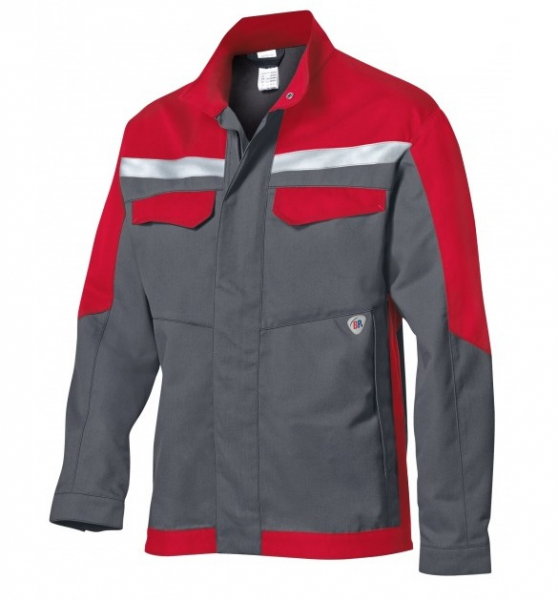 BP-Workwear, Blouson, ca. 480g/m², dunkelgrau/rot