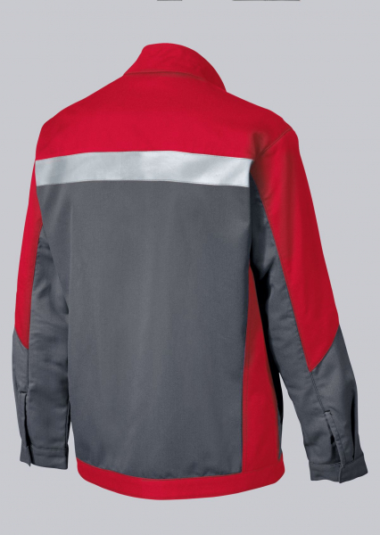 BP-Workwear, Blouson, ca. 480g/m², dunkelgrau/rot