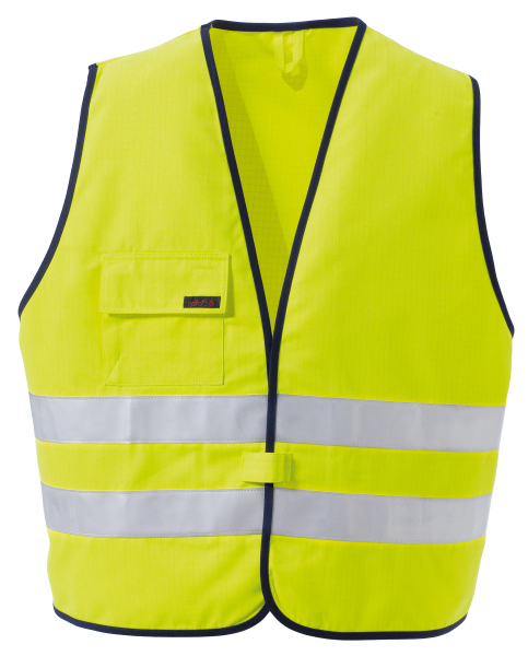 ROFA-Warnschutz, Warn-Schutz-Weste, Multi 9, ca. 330 g/m², leuchtgelb-marine