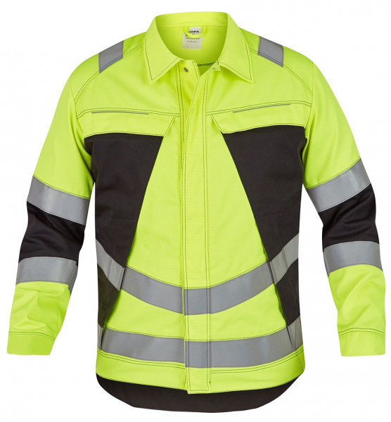 ROFA-Warnschutz, Jacke, Vis Line, 340 g/m², leuchtgelb/anthrazit
