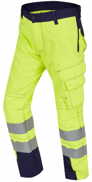 ROFA-Warnschutz, Bundhose, Vis Line, 340 g/m², leuchtgelb/marine