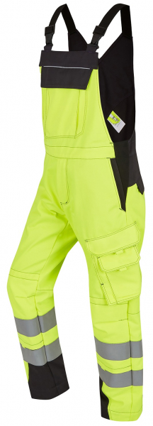 ROFA-Warnschutz, Latzhose, Vis Line, 340 g/m², leuchtgelb/anthrazit