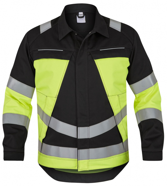 ROFA-Warnschutz, Jacke, Vis Line, 340 g/m², anthrazit/leuchtgelb