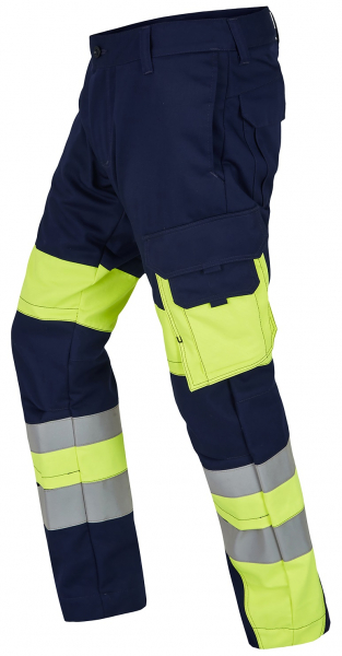 ROFA-Warnschutz, Bundhose, Vis Line, 340 g/m², marine/leuchtgelb