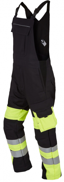 ROFA-Warnschutz, Latzhose, Vis Line, 340 g/m², anthrazit/leuchtgelb
