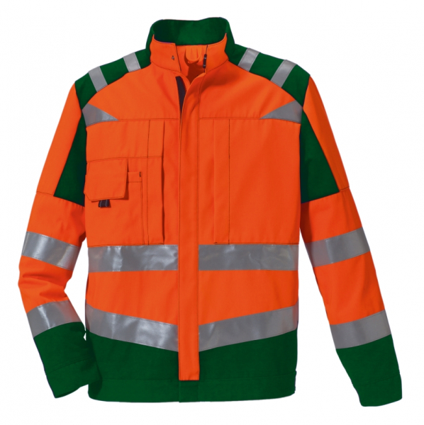 ROFA-Warnschutz, Warn-Schutz-Jacke, Newline, ca. 290 g/m², leuchtorange-grün