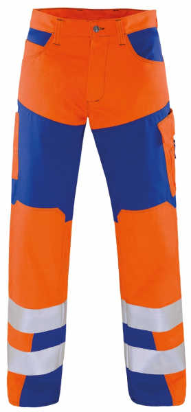 ROFA-Warnschutz, Warn-Schutz-Bund-Hose, Newline, ca. 290 g/m², leuchtorange-kornblau
