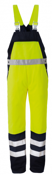 ROFA-Warnschutz, Warn-Schutz-Latzhose, Duo-Color, ca. 275 g/m², leuchtgelb-marine